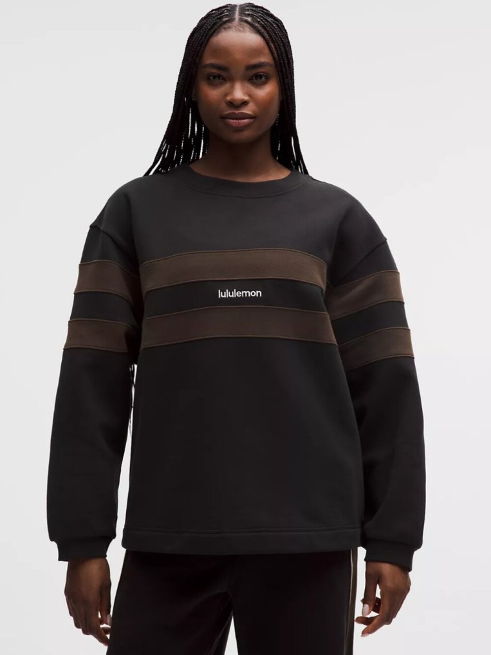 Lululemon NWT Women's Steady State Oversized Pullover Stripe